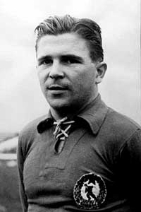 De beroemde Hongaarse voetballer Ferenc Puskás